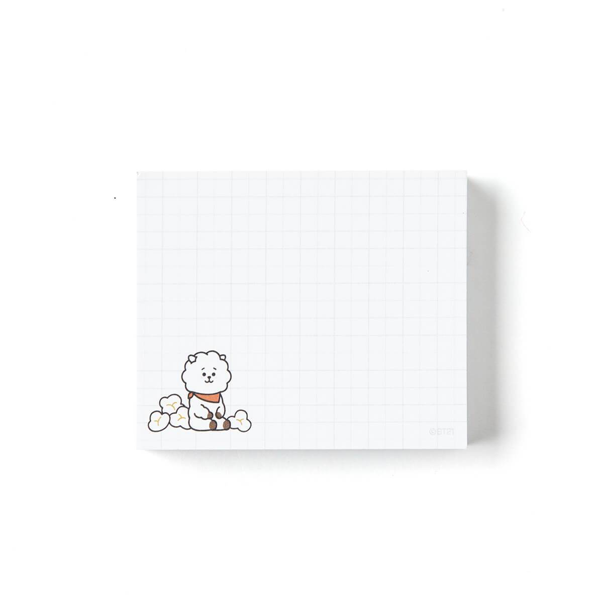 Bt21 Rj Notepad Mini So BT21 RJ Sweet Mini Sticky Notes – HALLYUMODE